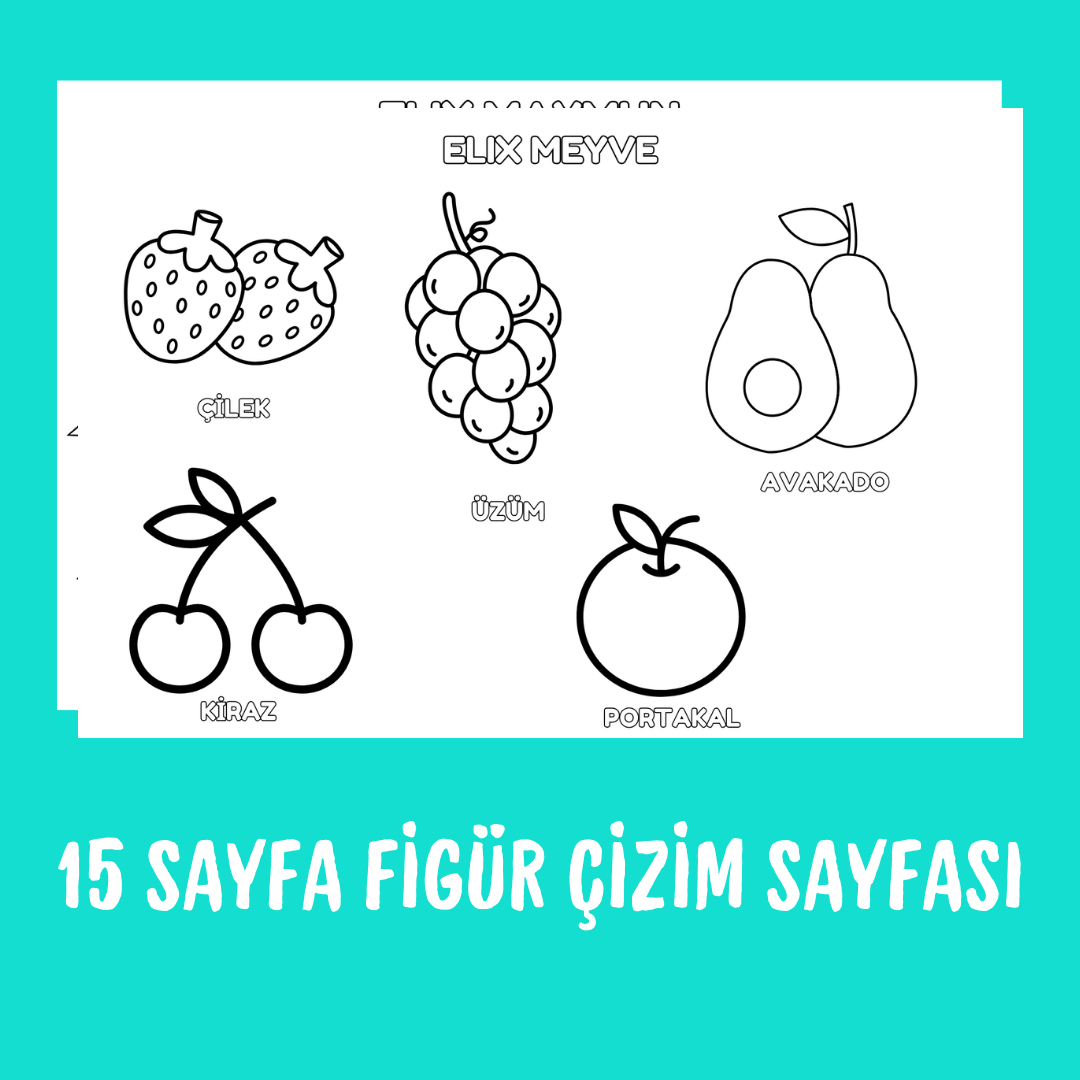 15 Sayfa figür çizim sayfası